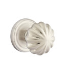 Emtek 8100-MN-US15 Melon Door Knob Passage Set With Regular Rosette Satin Nickel