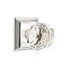 Emtek 8561-CK-US14 Diamond Crystal Door Knob Dummy Set With Wilshire Rosette Polished Nickel