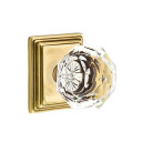 Emtek 8561-CK-US7 Diamond Crystal Door Knob Dummy Set With Wilshire Rosette French Antique