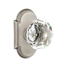 Emtek 8108-CK-US15A Diamond Crystal Door Knob Passage Set With #8 Rosette Pewter