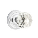 Emtek 8207-CK-US26 Diamond Crystal Door Knob Privacy Set With Ribbon & Reed Rosette Polished Chrome