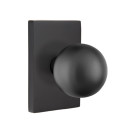 Emtek 5052-OR-US19 Orb Door Knob Dummy Set With Modern Rectangular Rosette Flat Black