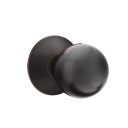 Emtek 5057-OR-US10B Orb Door Knob Dummy Set With Modern Rosette Oil Rubbed Bronze