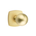 Emtek 5306-OR-US4 Orb Door Knob Dummy Set With Urban Modern Rosette Satin Brass