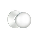 Emtek 5107-OR-US26 Orb Door Knob Passage Set With Modern Rosette Polished Chrome