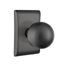 Emtek 5111-OR-US19 Orb Door Knob Passage Set With Neos Rosette Flat Black