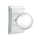 Emtek 5111-OR-US26 Orb Door Knob Passage Set With Neos Rosette Polished Chrome