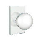 Emtek 5112-OR-US26 Orb Door Knob Passage Set With Modern Rectangular Rosette Polished Chrome