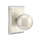 Emtek 5211-OR-US15 Orb Door Knob Privacy Set With Neos Rosette Satin Nickel