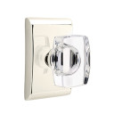 Emtek 5051-WS-US14 Windsor Door Knob Dummy Set With Neos Rosette Polished Nickel