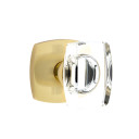 Emtek 5306-WS-US4 Windsor Door Knob Dummy Set With Urban Modern Rosette Satin Brass