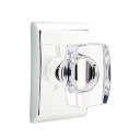 Emtek 5111-WS-US26 Windsor Door Knob Passage Set With Neos Rosette Polished Chrome