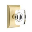 Emtek 5111-WS-US4 Windsor Door Knob Passage Set With Neos Rosette Satin Brass