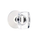 Emtek 5207-WS-US26 Windsor Door Knob Privacy Set With Modern Rosette Polished Chrome