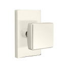 Emtek 5052-SQU-US14 Square Door Knob Dummy Set With Modern Rectangular Rosette Polished Nickel