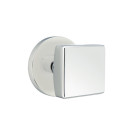 Emtek 5209-SQU-US26 Square Door Knob Privacy Set With Disk Rosette Polished Chrome