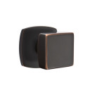 Emtek 5326-SQU-US10B Square Door Knob Privacy Set With Urban Modern Rosette Oil Rubbed Bronze