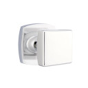 Emtek 5326-SQU-US26 Square Door Knob Privacy Set With Urban Modern Rosette Polished Chrome