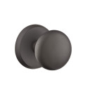 Emtek 7056-WC-FB Winchester Sandcast Bronze Door Knob Dummy Set With #2 Rosette Flat Black
