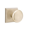 Emtek 7061-WC-TWB Winchester Sandcast Bronze Door Knob Dummy Set With #6 Rosette Tumbled White Bronze