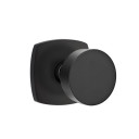 Emtek 5306-ROU-US19 Round Door Knob Dummy Set With Urban Modern Rosette Flat Black
