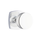 Emtek 5306-ROU-US26 Round Door Knob Dummy Set With Urban Modern Rosette Polished Chrome
