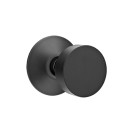 Emtek 5107-ROU-US19 Round Door Knob Passage Set With Modern Rosette Flat Black