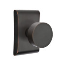 Emtek 5211-ROU-US10B Round Door Knob Privacy Set With Neos Rosette Oil Rubbed Bronze