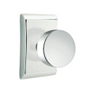 Emtek 5211-ROU-US26 Round Door Knob Privacy Set With Neos Rosette Polished Chrome