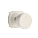 Emtek 5326-ROU-US15 Round Door Knob Privacy Set With Urban Modern Rosette Satin Nickel