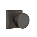 Emtek 7111-BZRN-MB Round Sandcast Bronze Door Knob Passage Set With #6 Rosette Medium Bronze