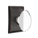 Emtek 5051-HT-US10B Hampton Door Knob Dummy Set With Neos Rosette Oil Rubbed Bronze