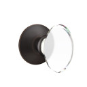 Emtek 5107-HT-US10B Hampton Door Knob Passage Set With Modern Rosette Oil Rubbed Bronze
