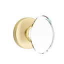 Emtek 5109-HT-US4 Hampton Door Knob Passage Set With Disk Rosette Satin Brass