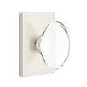 Emtek 5112-HT-US15 Hampton Door Knob Passage Set With Modern Rectangular Rosette Satin Nickel