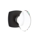 Emtek 5316-HT-US19 Hampton Door Knob Passage Set With Urban Modern Rosette Flat Black