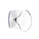 Emtek 5326-HT-US26 Hampton Door Knob Privacy Set With Urban Modern Rosette Polished Chrome