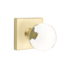 Emtek 5050-BL-US4 Bristol Door Knob Dummy Set With Square Rosette Satin Brass