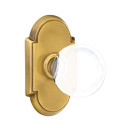 Emtek 8058-BL-US7 Bristol Crystal Door Knob Dummy Set With #8 Rosette French Antique