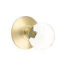 Emtek 5107-BL-US4 Bristol Door Knob Passage Set With Modern Rosette Satin Brass