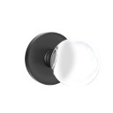 Emtek 5209-BL-US19 Bristol Door Knob Privacy Set With Disk Rosette Flat Black