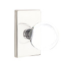 Emtek 5212-BL-US14 Bristol Door Knob Privacy Set With Modern Rectangular Rosette Polished Nickel