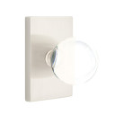 Emtek 5212-BL-US15 Bristol Door Knob Privacy Set With Modern Rectangular Rosette Satin Nickel