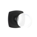 Emtek 5326-BL-US19 Bristol Door Knob Privacy Set With Urban Modern Rosette Flat Black