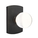 Emtek 7200-BL-MB Bristol Crystal Door Knob Privacy Set With Sandcast Bronze #4 Rosette Medium Bronze