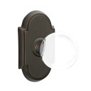 Emtek 8108-BL-US10B Bristol Crystal Door Knob Passage Set With #8 Rosette Oil Rubbed Bronze