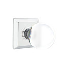 Emtek 8131-BL-US26 Bristol Crystal Door Knob Passage Set With Quincy Rosette Polished Chrome