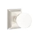 Emtek 8161-BL-US15 Bristol Crystal Door Knob Passage Set With Wilshire Rosette Satin Nickel