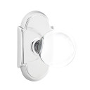 Emtek 8208-BL-US26 Bristol Crystal Door Knob Privacy Set With #8 Rosette Polished Chrome