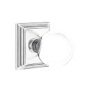 Emtek 8261-BL-US26 Bristol Crystal Door Knob Privacy Set With Wilshire Rosette Polished Chrome